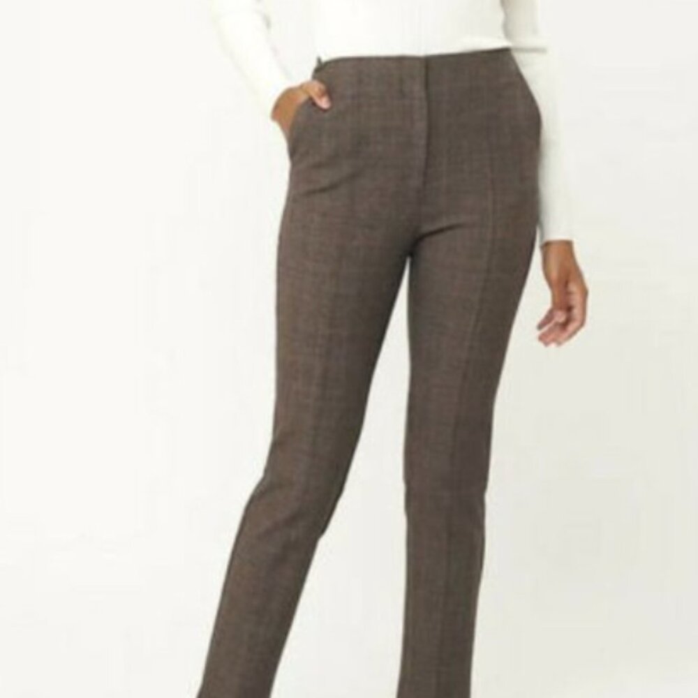 LOFT Plaid Work Pants